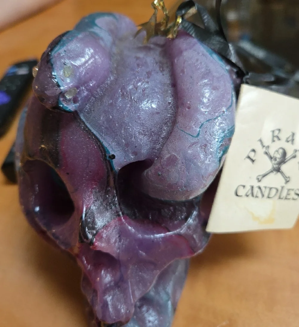 2 Pirate Candles (Pink And Purple)